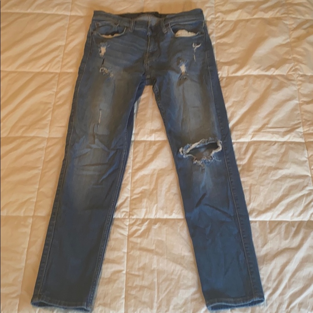 Hollister advance stretch skinny distressed 29x30